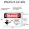 Signmission Electrical Hazard Authorized Personnel Only Danger Sign, Vinyl Decal, 24in W x 18in L, 2PK OS-2PACK-DS-D-1824-L-1197 - alternate 2